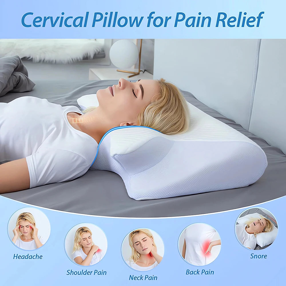 2 in 1 Memory Foam Cervical Pillow