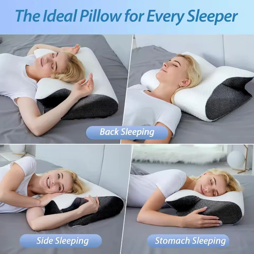 2 in 1 Memory Foam Cervical Pillow